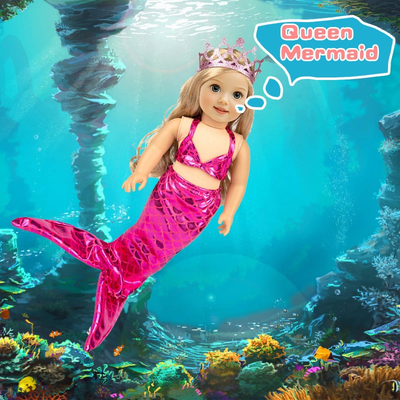 ebuddy 10 Set 18 Inch Doll Clothes - Fashion Outfit Fit for 18 inch Girl Doll (Only Clothesl) - Image 3